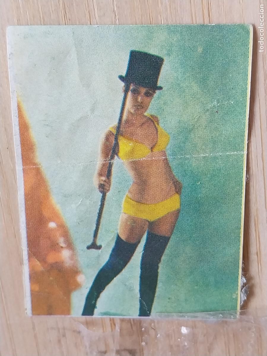 Coleccionismo Cromos antiguos: ROFER GIRL CHICA BA&Ntilde;ADOR SOMBRERO BASTOS CROMO SOBADO ORIGINAL A&Ntilde;OS 70 MIDE 5 X 3.8CMS