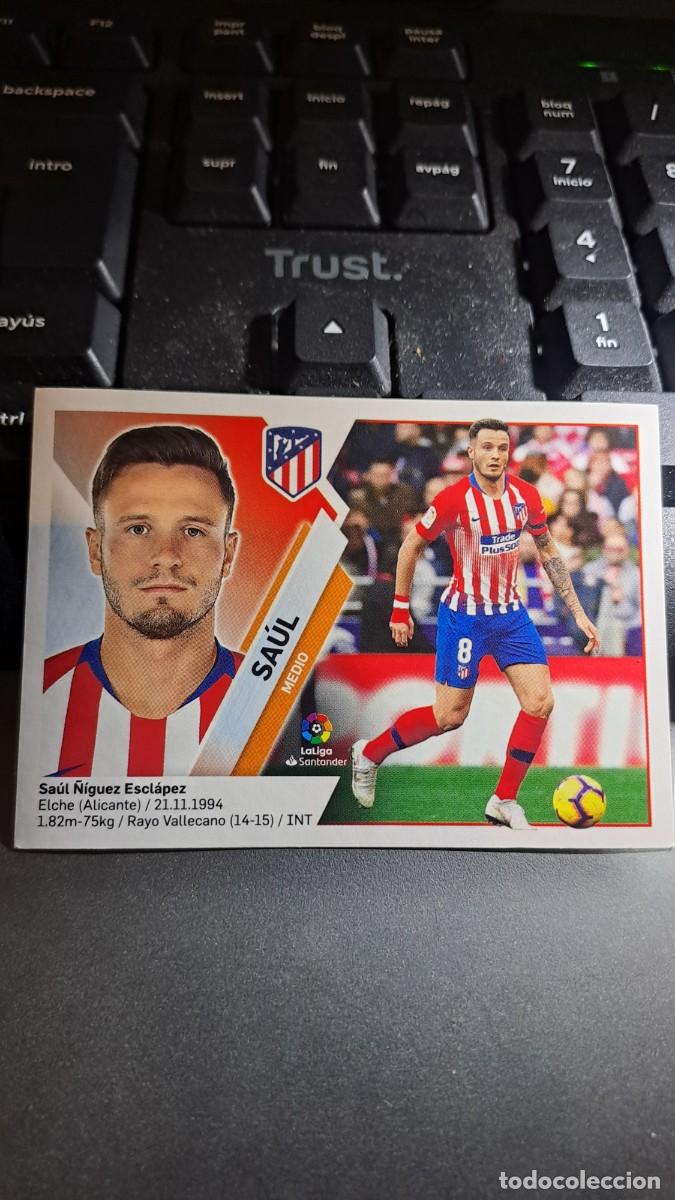 Coleccionismo Cromos antiguos: CROMO SAUL 10 ATLETICO DE MADRID LIGA 2019 2020 19 20 ESTE PANINI NUNCA PEGADO