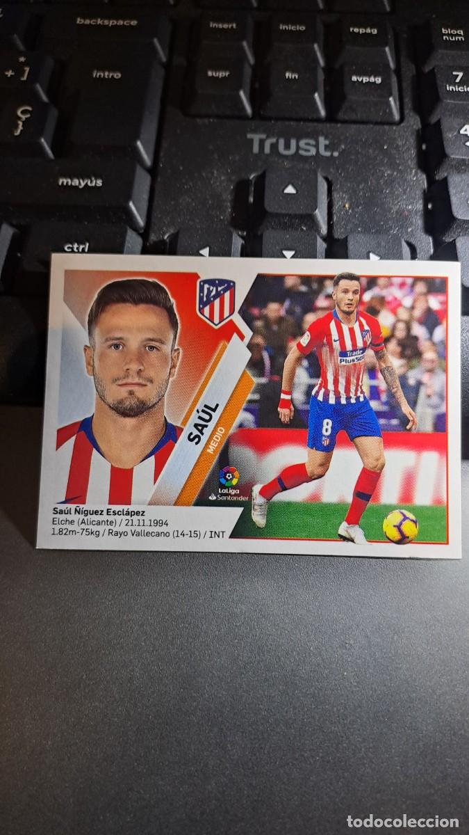 Coleccionismo Cromos antiguos: CROMO SAUL 10 ATLETICO DE MADRID LIGA 2019 2020 19 20 ESTE PANINI NUNCA PEGADO