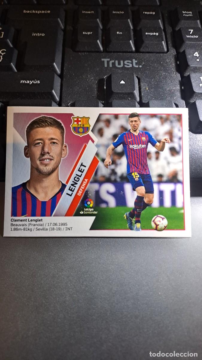 Coleccionismo Cromos antiguos: CROMO LENGLET 5 BARCELONA LIGA 2019 2020 19 20 ESTE PANINI NUNCA PEGADO
