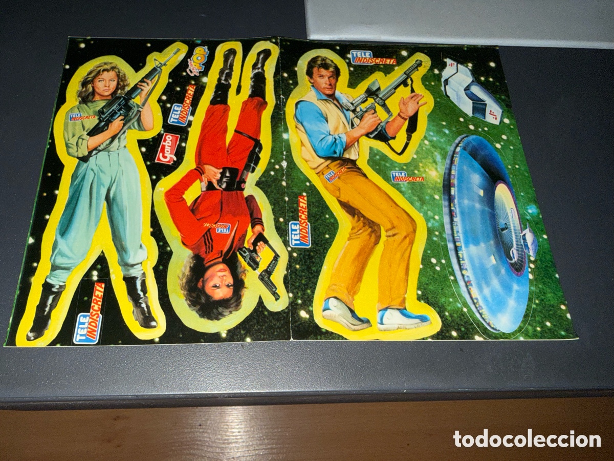 Coleccionismo Cromos antiguos: L&aacute;mina pegatinas. TELE INDISCRETA. V. Troquelados
