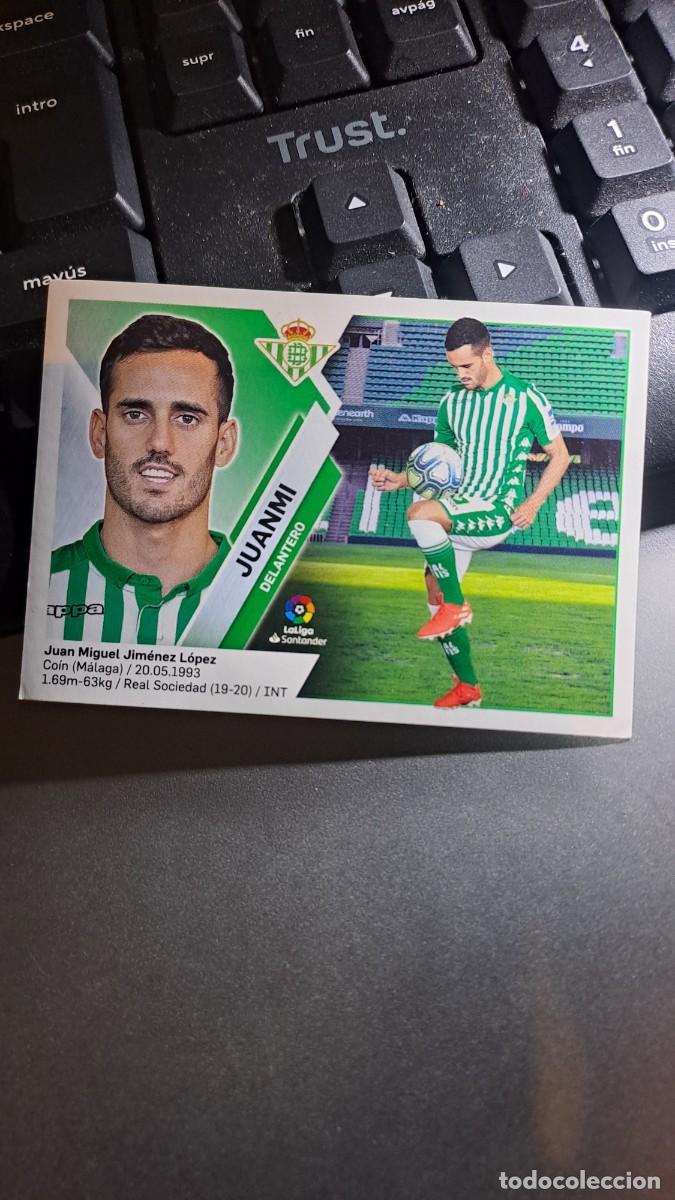 Coleccionismo Cromos antiguos: CROMO JUANMI 16 BETIS LIGA 2019 2020 19 20 ESTE PANINI NUNCA PEGADO