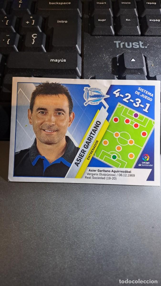 Coleccionismo Cromos antiguos: CROMO ASIER GARITANO 2 ENTRENADOR ALAVES LIGA 2019 2020 19 20 ESTE PANINI NUNCA PEGADO