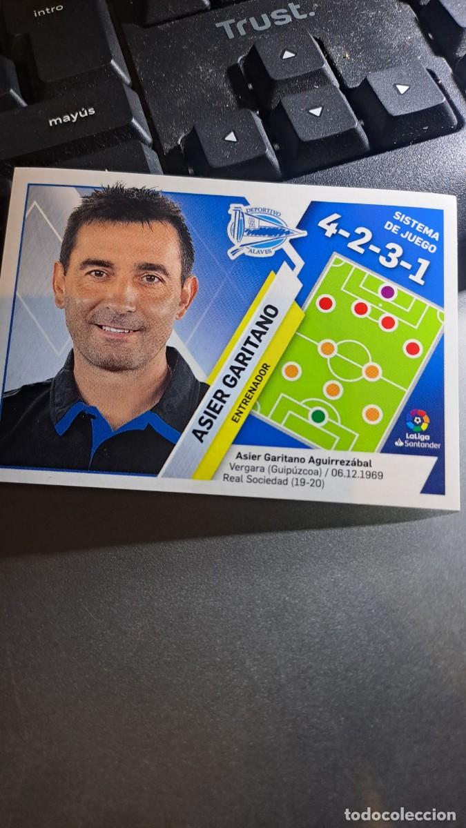 Coleccionismo Cromos antiguos: CROMO ASIER GARITANO 2 ENTRENADOR ALAVES LIGA 2019 2020 19 20 ESTE PANINI NUNCA PEGADO