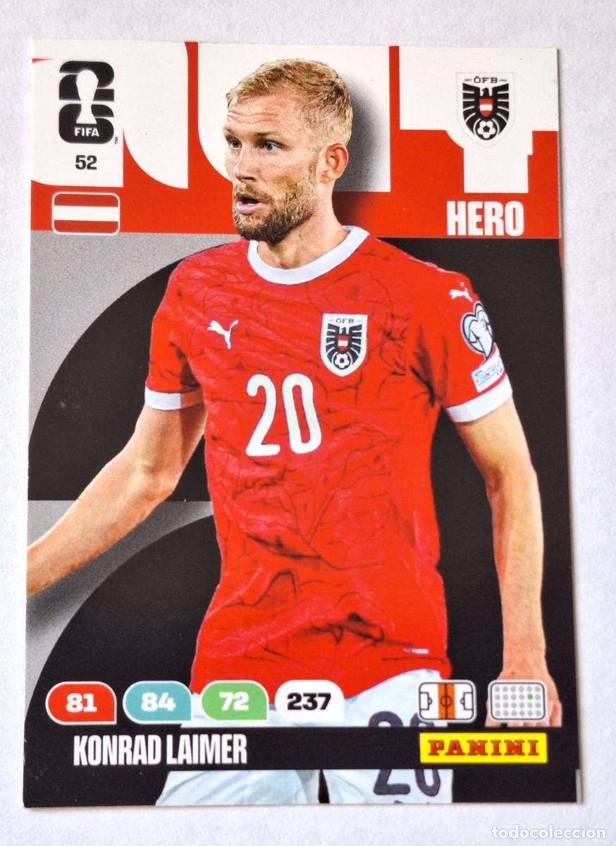 Coleccionismo Cromos antiguos: CROMO 52 - KONRAD LAIMER - AUSTRIA FIFA WORLD CUP 2026 - ADRENALYN - PANINI - NUEVO