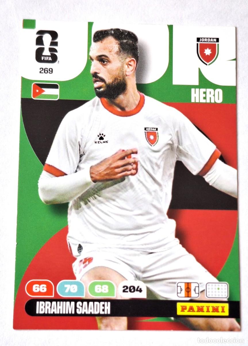 Coleccionismo Cromos antiguos: CROMO 269 - IBRAHIM SAADEH - JORDANIA FIFA WORLD CUP 2026 - ADRENALYN - PANINI - NUEVO
