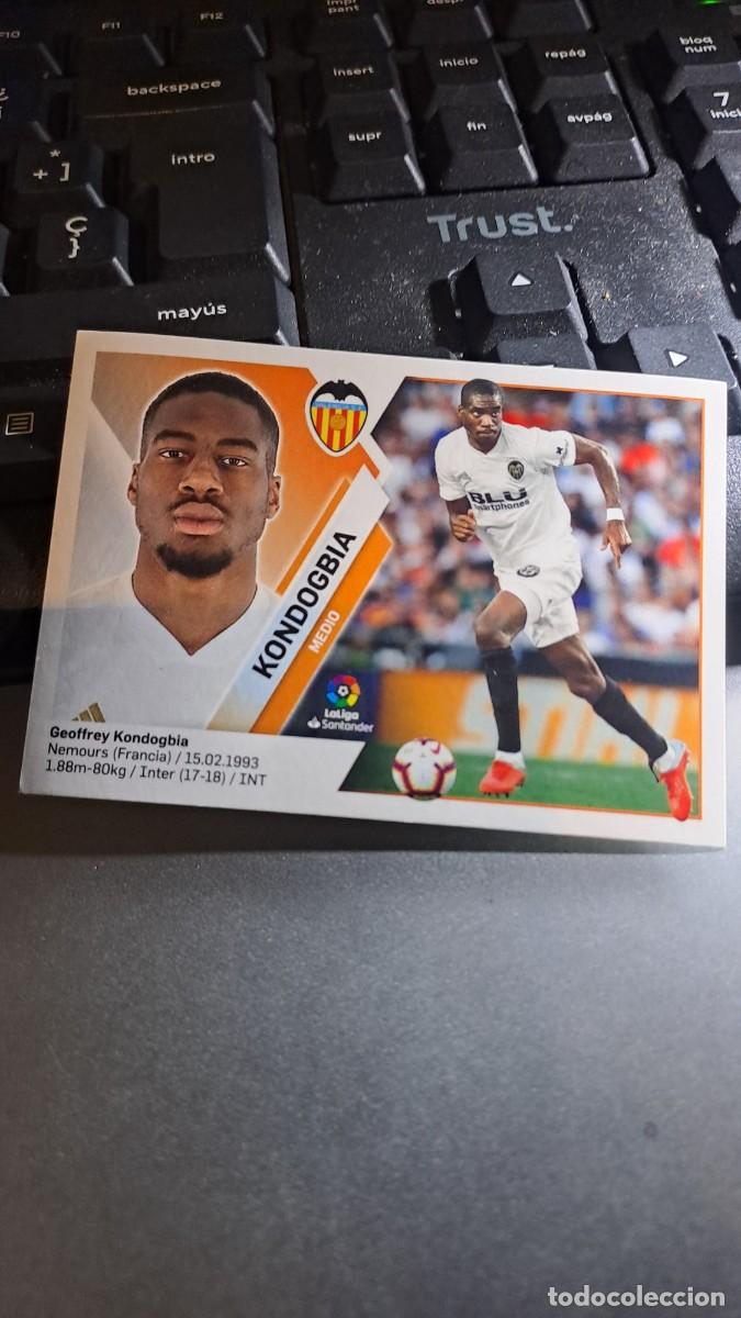 Coleccionismo Cromos antiguos: CROMO KONDOGBIA 9 VALENCIA LIGA 2019 2020 19 20 ESTE PANINI NUNCA PEGADO