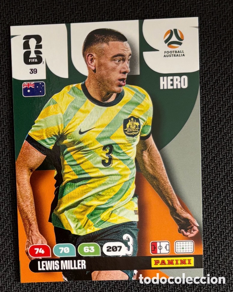 Coleccionismo Cromos antiguos: 39 MILLER AUSTRALIA Carta FIFA WORLD CUP 2026 mundial ADRENALYN XL