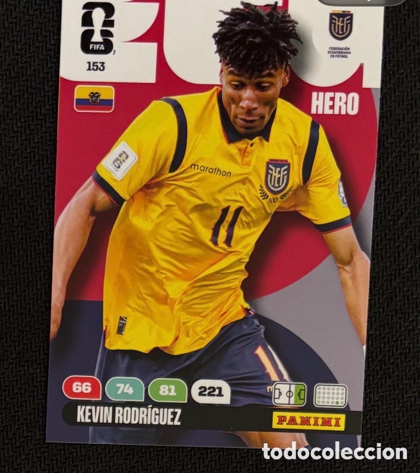 Coleccionismo Cromos antiguos: 153 KEVIN RODR&Iacute;GUEZ ECUADOR Carta FIFA WORLD CUP 2026 mundial ADRENALYN XL