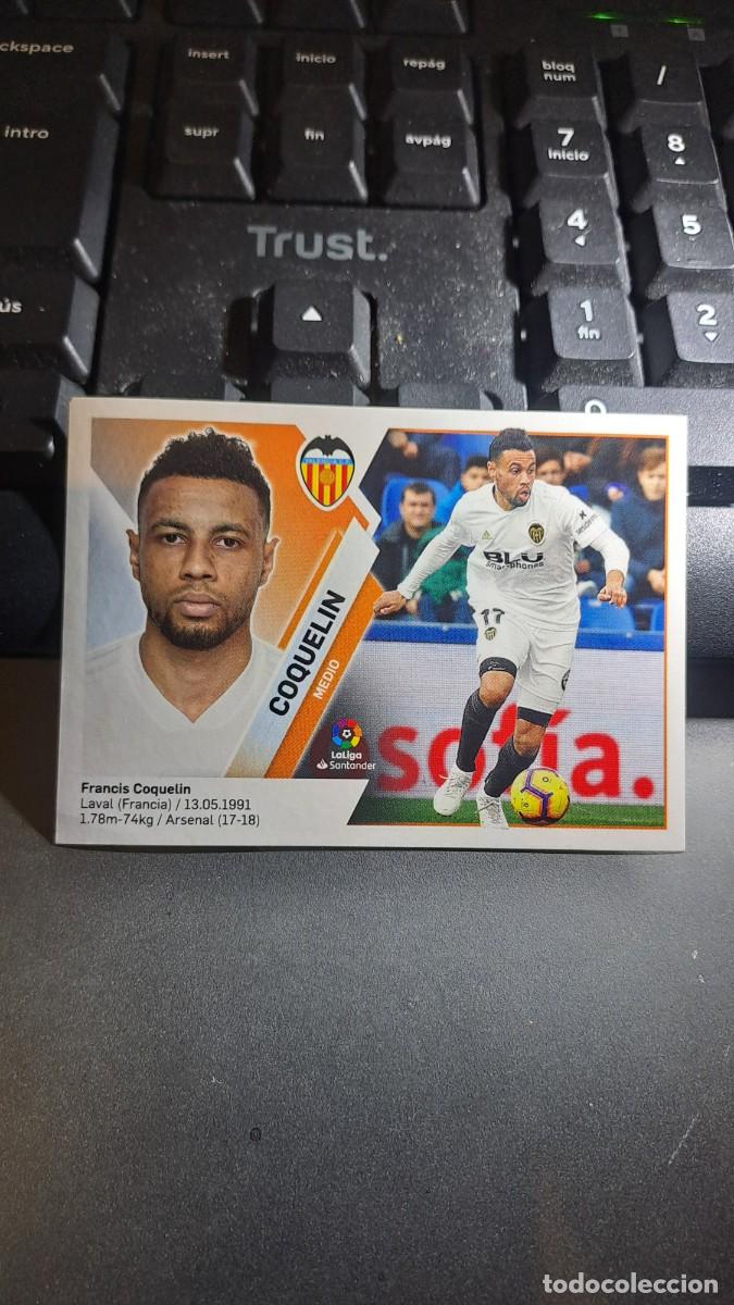 Coleccionismo Cromos antiguos: CROMO COQUELIN 8 VALENCIA LIGA 2019 2020 19 20 ESTE PANINI NUNCA PEGADO