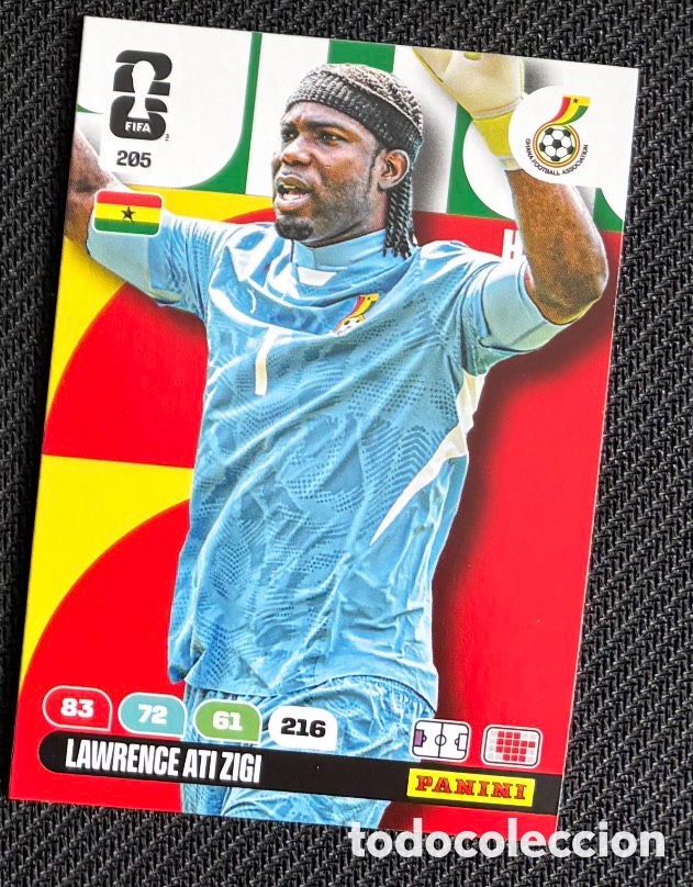 Coleccionismo Cromos antiguos: 205 ATI ZIGI GHANA Carta FIFA WORLD CUP 2026 mundial ADRENALYN XL