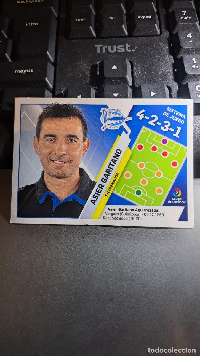 Coleccionismo Cromos antiguos: CROMO ASIER GARITANO 2 ENTRENADOR ALAVES LIGA 2019 2020 19 20 ESTE PANINI NUNCA PEGADO