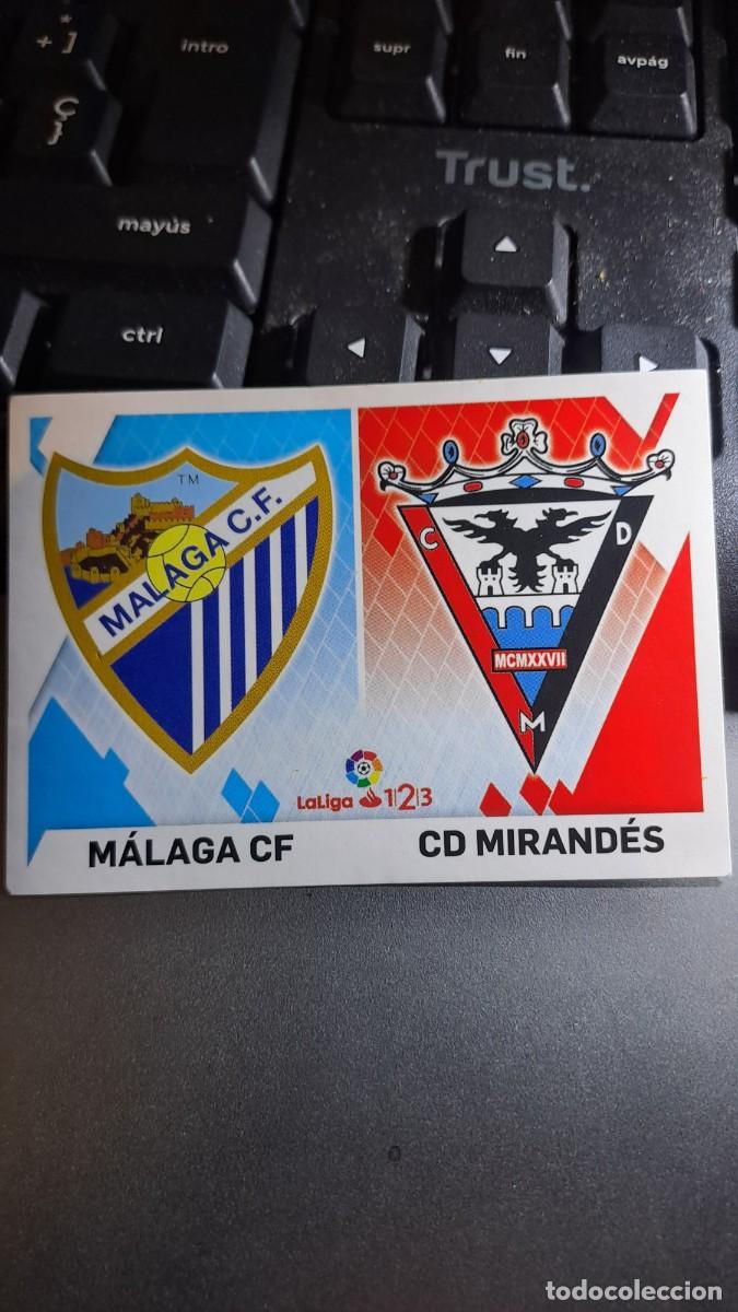 Coleccionismo Cromos antiguos: CROMO ESCUDOS 7 ESCUDO 7 MALAGA ESCUDO 7 MIRANDES LIGA 2019 2020 19 20 ESTE PANINI NUNCA PEGADO