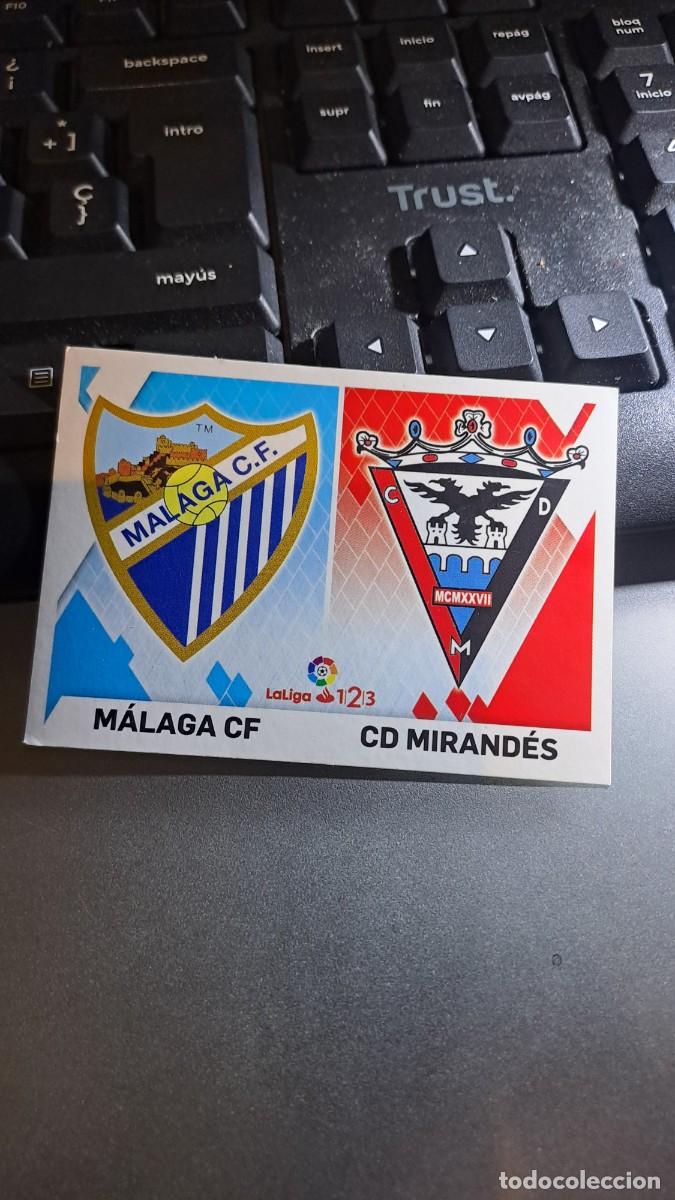 Coleccionismo Cromos antiguos: CROMO ESCUDOS 7 ESCUDO 7 MALAGA ESCUDO 7 MIRANDES LIGA 2019 2020 19 20 ESTE PANINI NUNCA PEGADO