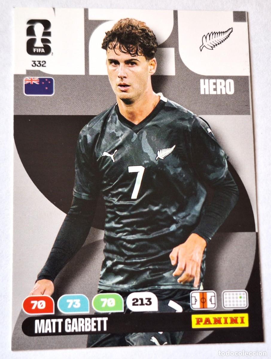 Coleccionismo Cromos antiguos: CROMO 332 - MATT GARBETT - NUEVA ZELANDA FIFA WORLD CUP 2026 - ADRENALYN - PANINI - NUEVO