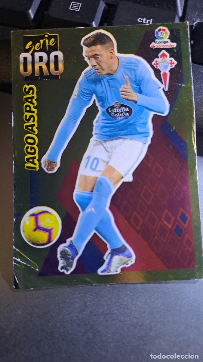 Coleccionismo Cromos antiguos: CROMO IAGO ASPAS 2 SERIE ORO 2 CELTA DE VIGO LIGA 2019 2020 19 20 ESTE PANINI NUNCA PEGADO
