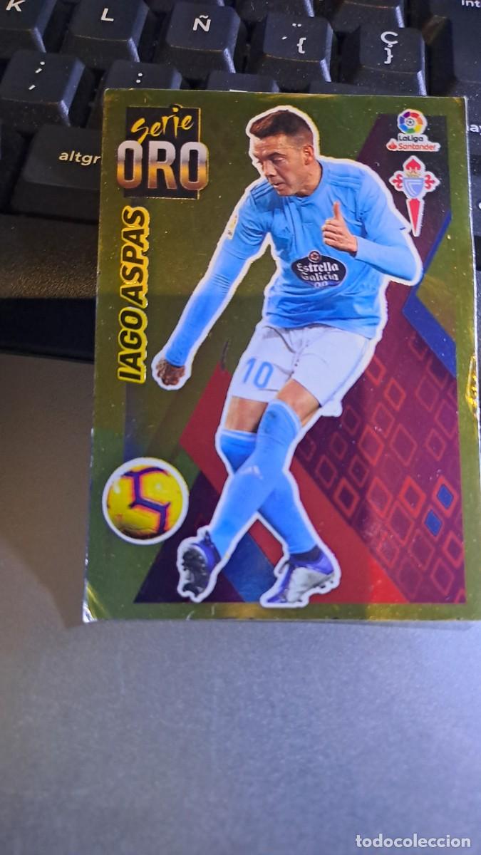 Coleccionismo Cromos antiguos: CROMO IAGO ASPAS 2 SERIE ORO 2 CELTA DE VIGO LIGA 2019 2020 19 20 ESTE PANINI NUNCA PEGADO
