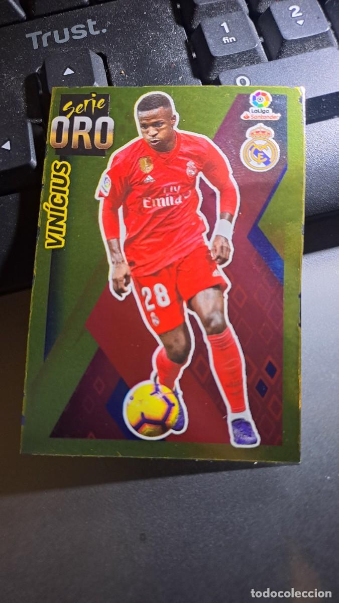 Coleccionismo Cromos antiguos: CROMO VINICIUS 15 SERIE ORO 15 REAL MADRID LIGA 2019 2020 19 20 ESTE PANINI NUNCA PEGADO