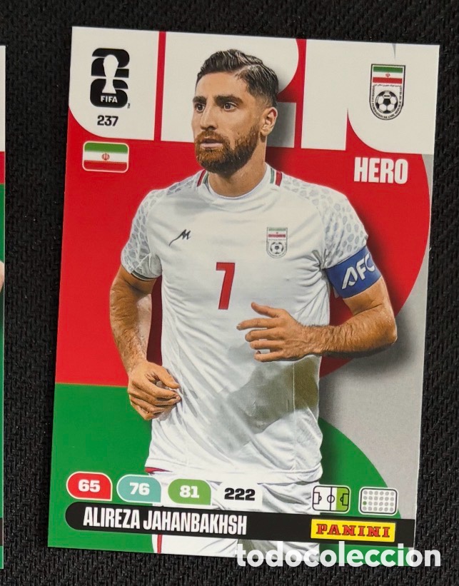Coleccionismo Cromos antiguos: 237 Alireza Jahanbakhsh IRAN Carta FIFA WORLD CUP 2026 mundial ADRENALYN XL