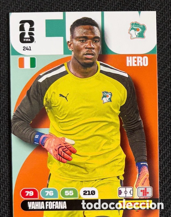 Coleccionismo Cromos antiguos: 241 FOFANA COSTA DE MARFIL Carta FIFA WORLD CUP 2026 mundial ADRENALYN XL