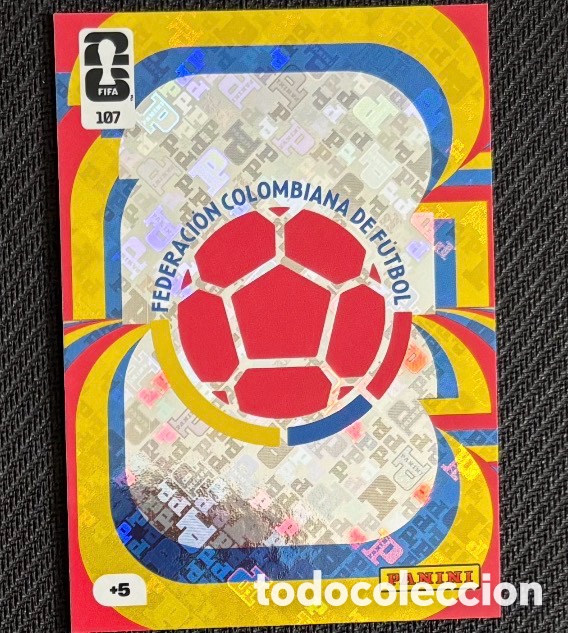Coleccionismo Cromos antiguos: 107 ESCUDO COLOMBIA Carta FIFA WORLD CUP 2026 mundial ADRENALYN XL