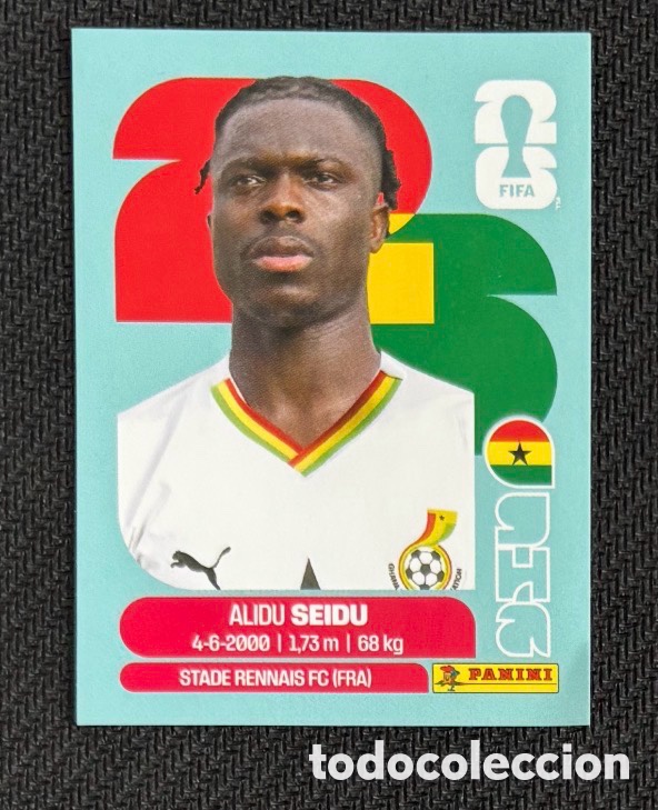 Coleccionismo Cromos antiguos: SEIDU GHANA PANINI CROMO MUNDIAL 2026