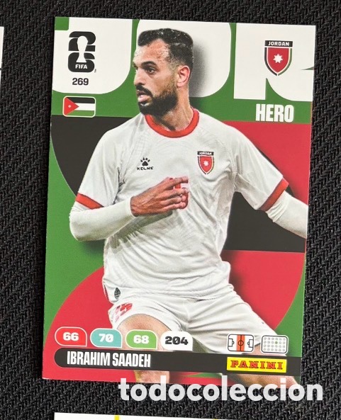 Coleccionismo Cromos antiguos: 269 SAADEH JORDANIA Carta FIFA WORLD CUP 2026 mundial ADRENALYN XL