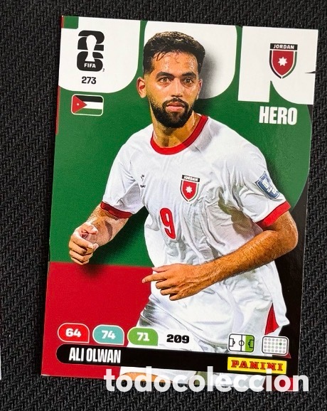 Coleccionismo Cromos antiguos: 273 OLWAN JORDANIA Carta FIFA WORLD CUP 2026 mundial ADRENALYN XL