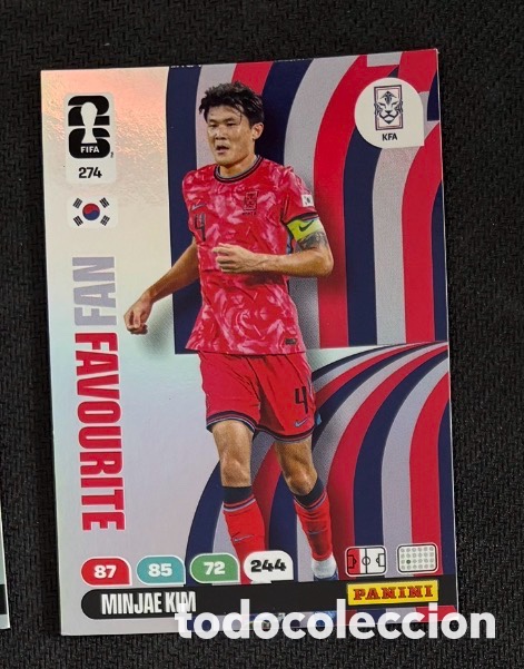 Coleccionismo Cromos antiguos: 274 MINJAE LIM FAN FAVOURITE COREA DEL SUR Carta FIFA WORLD CUP 2026 mundial ADRENALYN XL