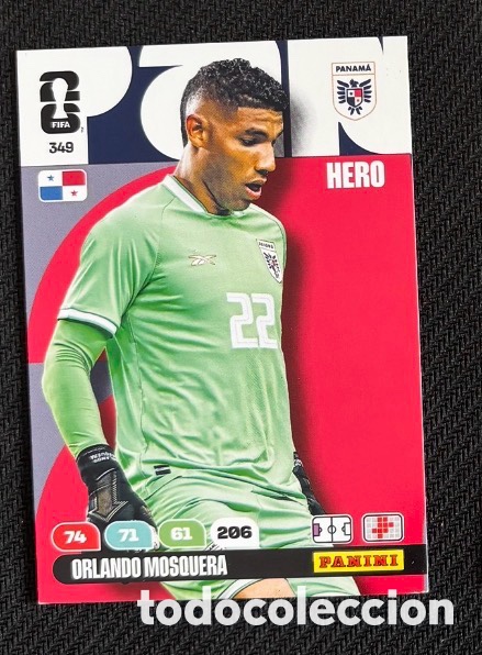 Coleccionismo Cromos antiguos: 349 MOSQUERA PANAM&Aacute; Carta FIFA WORLD CUP 2026 mundial ADRENALYN XL