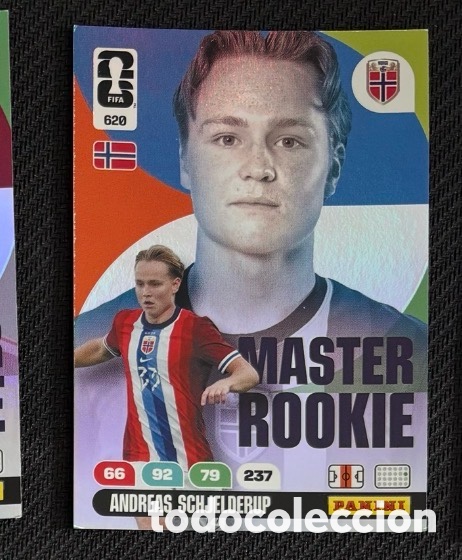 Coleccionismo Cromos antiguos: 620 SCHJELDERUP NORUEGA M&Aacute;STER ROOKIE Carta FIFA WORLD CUP 2026 mundial ADRENALYN XL