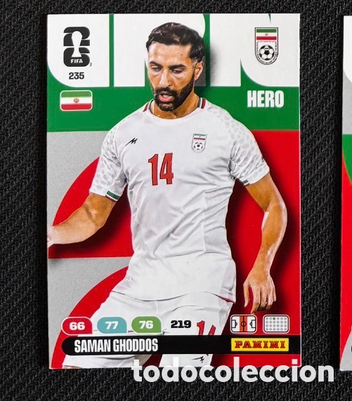 Coleccionismo Cromos antiguos: 235 GHODDOS IR&Aacute;N Carta FIFA WORLD CUP 2026 mundial ADRENALYN XL