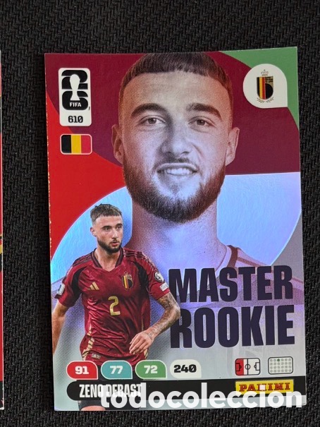 Coleccionismo Cromos antiguos: 610 DEBAST M&Aacute;STER ROOKIE B&Eacute;LGICA Carta FIFA WORLD CUP 2026 mundial ADRENALYN XL