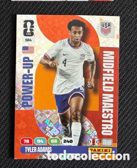 Coleccionismo Cromos antiguos: 584 TYLER ADAMS EEUU POWER-UP Carta FIFA WORLD CUP 2026 mundial ADRENALYN XL