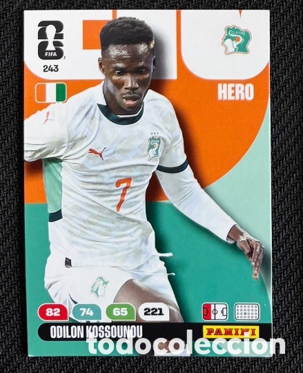 Coleccionismo Cromos antiguos: 243 KOSSOUNOU COSTA DE MARFIL Carta FIFA WORLD CUP 2026 mundial ADRENALYN XL