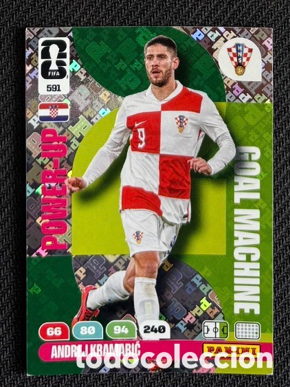 Coleccionismo Cromos antiguos: 591 KRAMARIC POWER-UP CROACIA Carta FIFA WORLD CUP 2026 mundial ADRENALYN XL