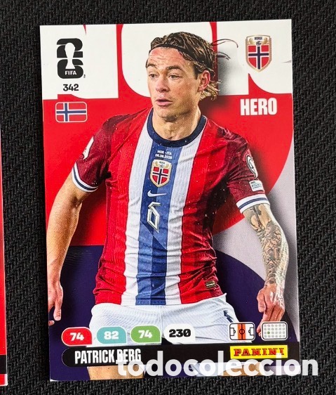 Coleccionismo Cromos antiguos: 342 BERG NORUEGA Carta FIFA WORLD CUP 2026 mundial ADRENALYN XL