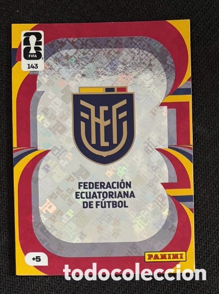 Coleccionismo Cromos antiguos: 143 ESCUDO ECUADOR Carta FIFA WORLD CUP 2026 mundial ADRENALYN XL
