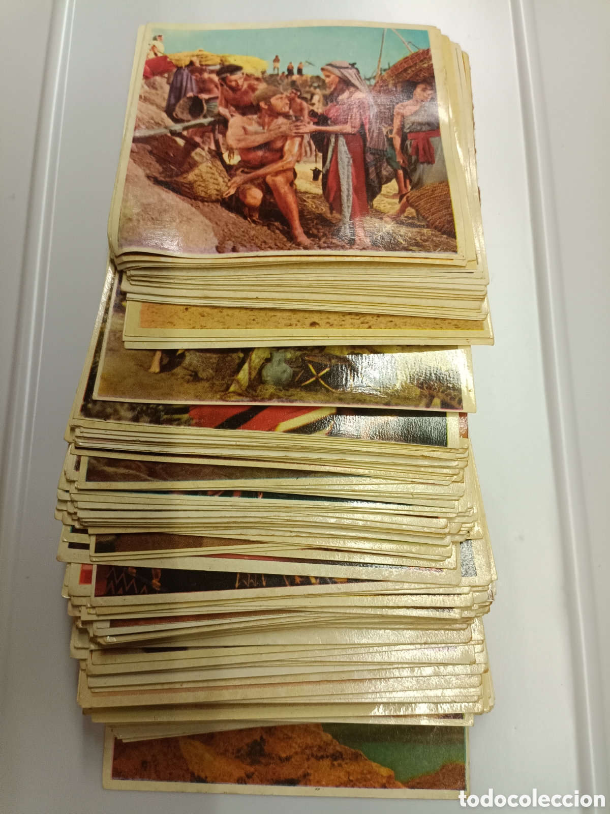 Coleccionismo Cromos antiguos: Lote de 167 cromos LOS DIEZ MANDAMIENTOS