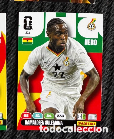 Coleccionismo Cromos antiguos: 211 SULEMANA GHANA Carta FIFA WORLD CUP 2026 mundial ADRENALYN XL