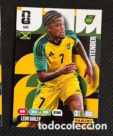 Coleccionismo Cromos antiguos: 533 LEON BAILEY JAMAICA Carta FIFA WORLD CUP 2026 mundial ADRENALYN XL