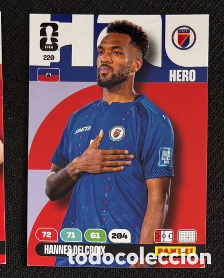 Coleccionismo Cromos antiguos: 220 DELCROIX HAIT&Iacute; Carta FIFA WORLD CUP 2026 mundial ADRENALYN XL
