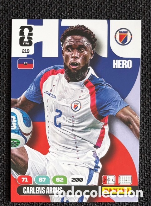 Coleccionismo Cromos antiguos: 219 ARCUS HAIT&Iacute; Carta FIFA WORLD CUP 2026 mundial ADRENALYN XL