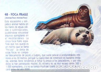 Collezionismo Figurine antiche: CROMO BOLLYCAO fauna en peligro 48
