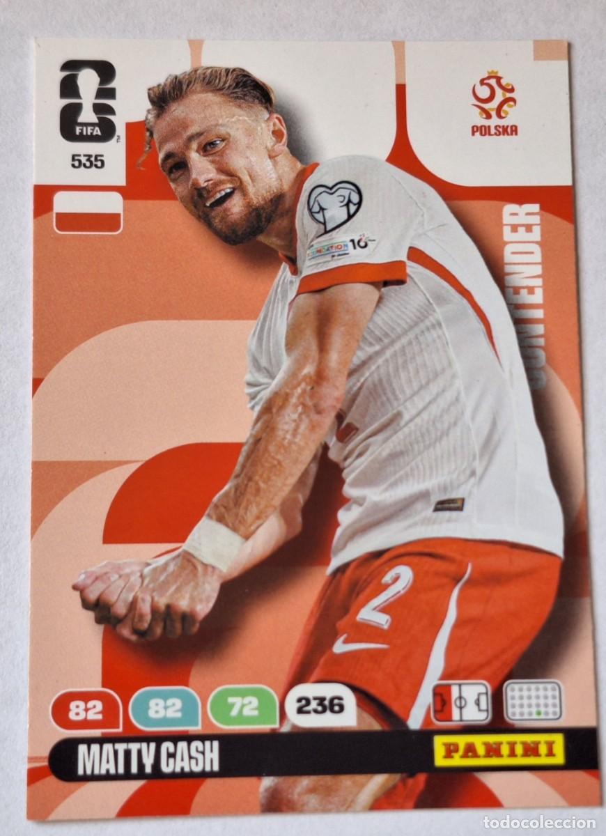 Coleccionismo Cromos antiguos: CROMO 535 - MATTY CASH - POLONIA FIFA WORLD CUP 2026 - ADRENALYN - PANINI - NUEVO