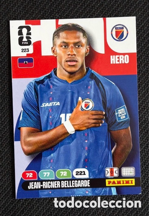 Coleccionismo Cromos antiguos: 223 BELLEGARDE HAIT&Iacute; Carta FIFA WORLD CUP 2026 mundial ADRENALYN XL