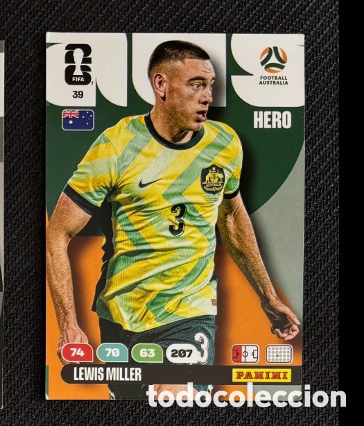 Coleccionismo Cromos antiguos: 39 MILLER AUSTRALIA Carta FIFA WORLD CUP 2026 mundial ADRENALYN XL