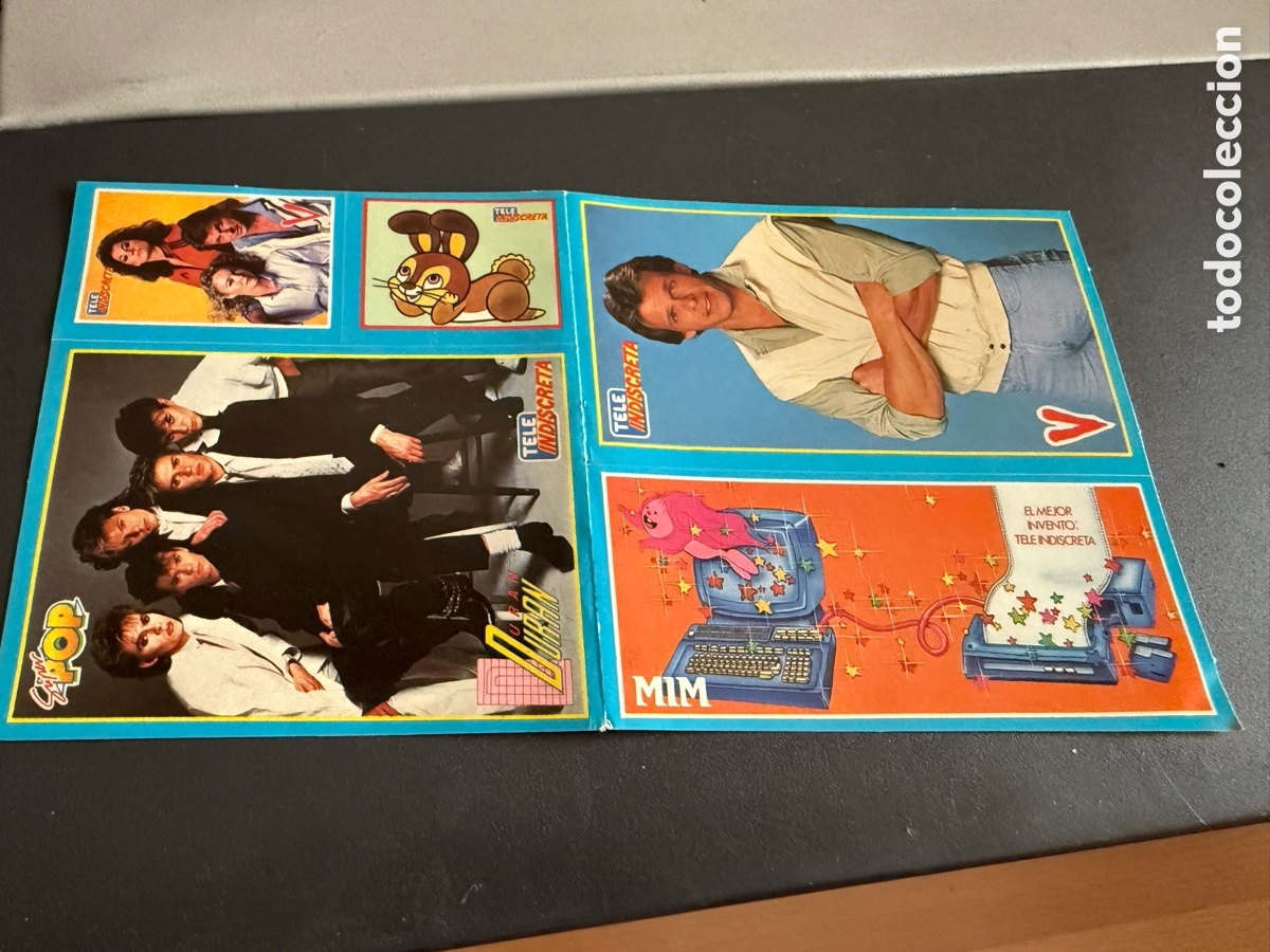 Coleccionismo Cromos antiguos: L&aacute;mina Pegatinas. TELE INDISCRETA. V. MIM DUR&Aacute;N DUR&Aacute;N