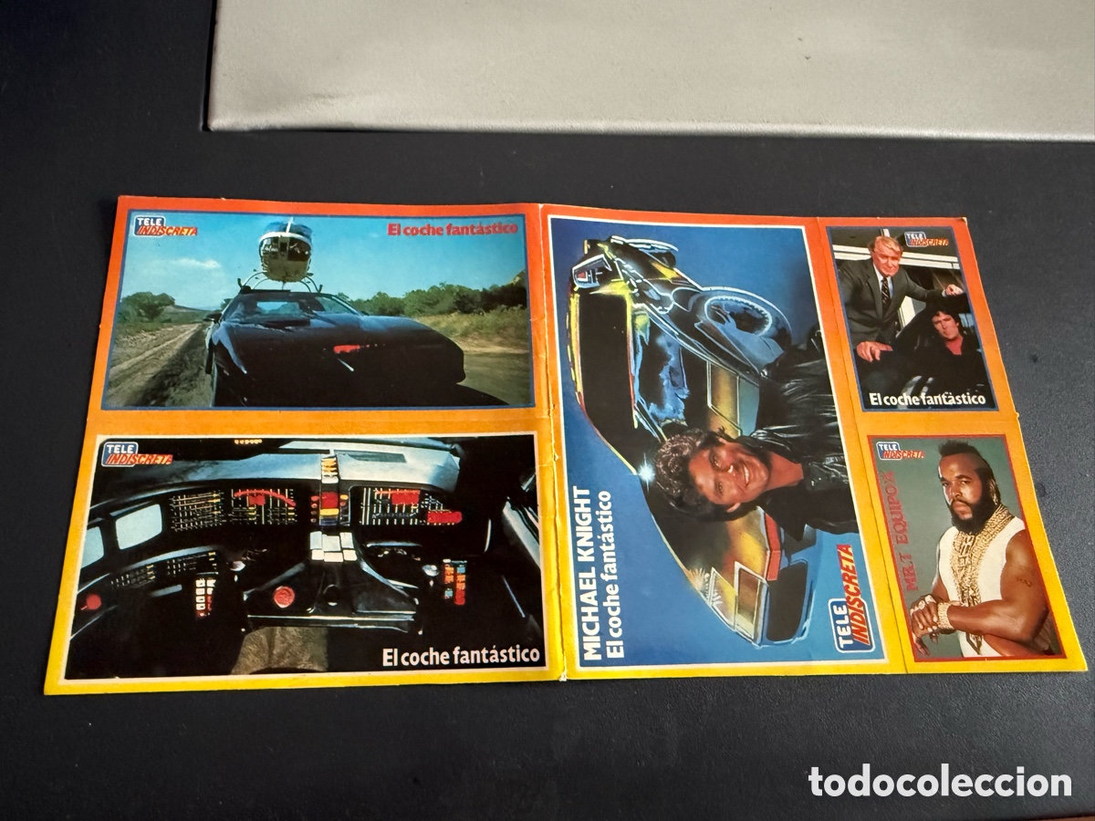 Coleccionismo Cromos antiguos: L&aacute;mina Pegatinas. TELE INDISCRETA. EL COCHE FANT&Aacute;STICO. Mr T