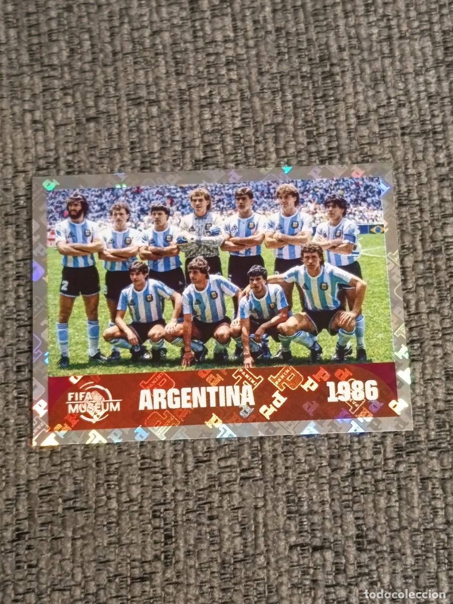 Coleccionismo Cromos antiguos: ALINEACION CAMPEONA ARGENTINA 1986 FWC 14 STICKER MUNDIAL 2026 PANINI FIFA WORLD CUP NUEVO